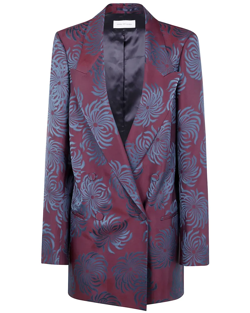 Dries van Noten Blink 2140" Double Dye Jacquard Jacket Pink