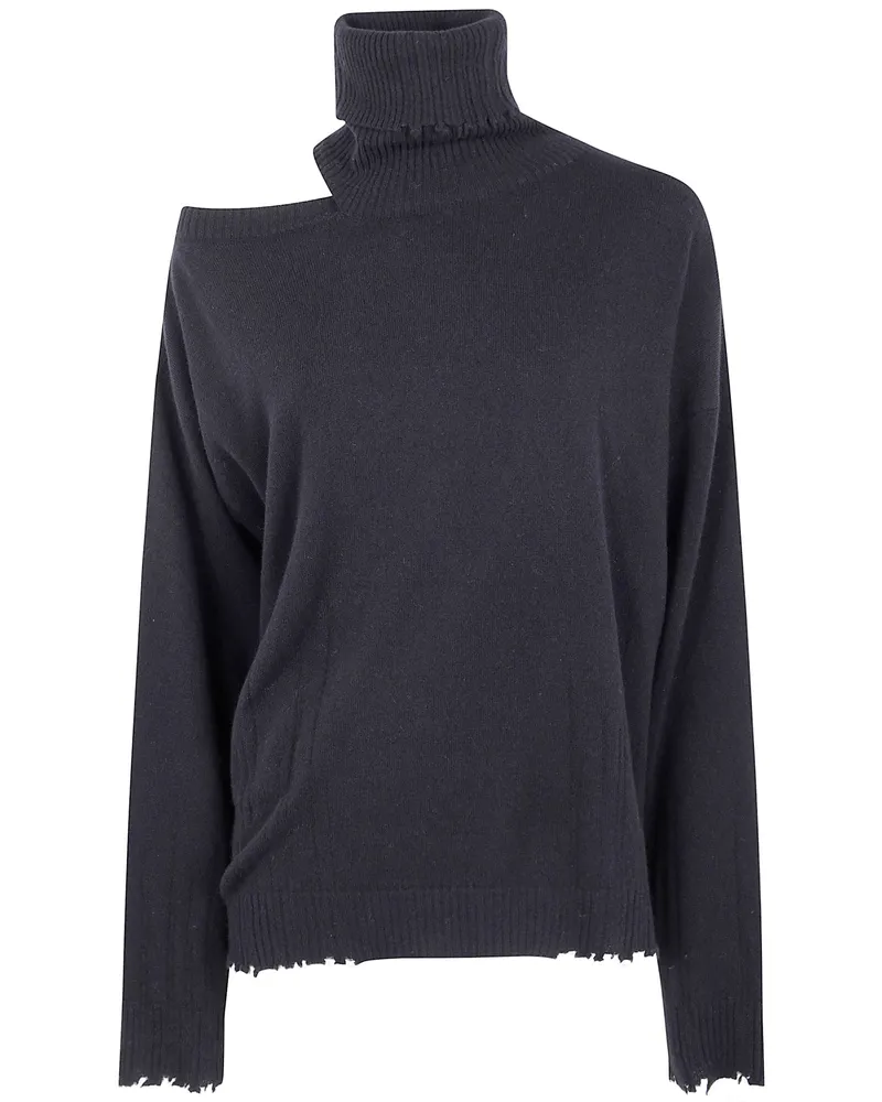 Uma Wang High Neck Top Black