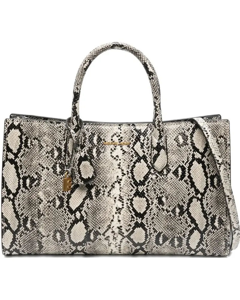 Michael Kors Scarlett Medium Ew Satchel Bag Beige
