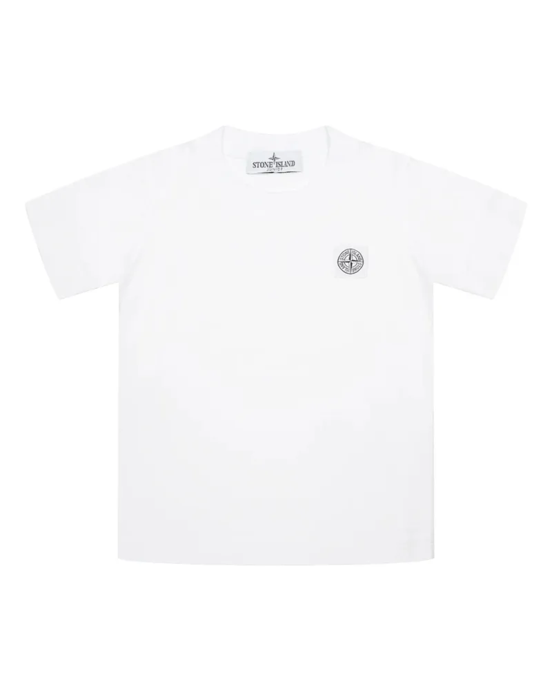 Stone Island T-Shirt By Stone Island Junior White