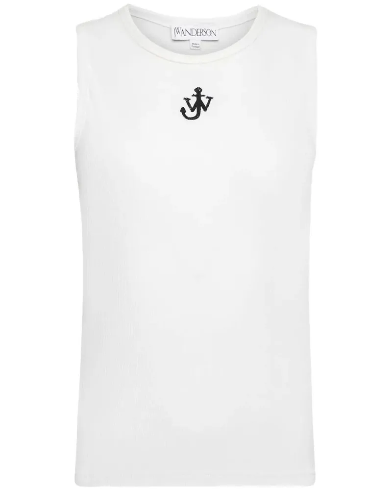 J.W.Anderson J. W.ANDERSON Anchor Embroidery Vest White
