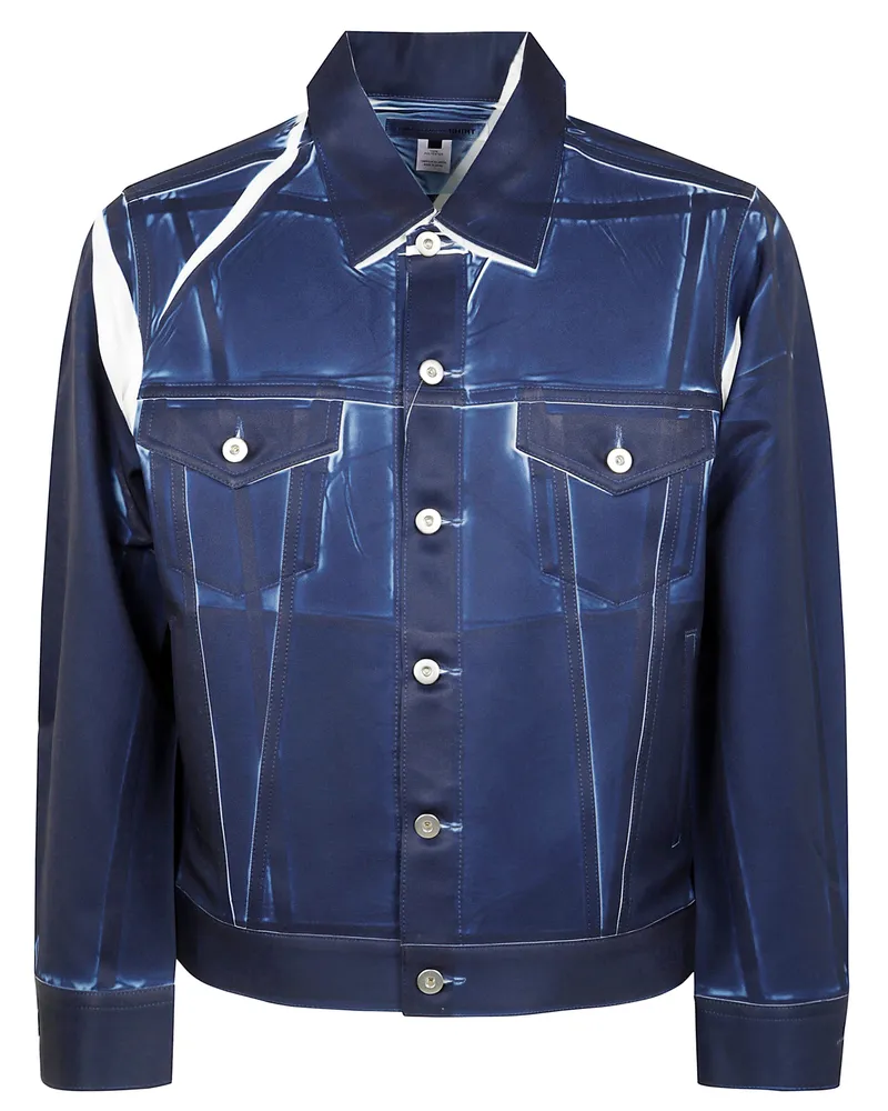 Comme des Garçons Men Woven Jacket Blue