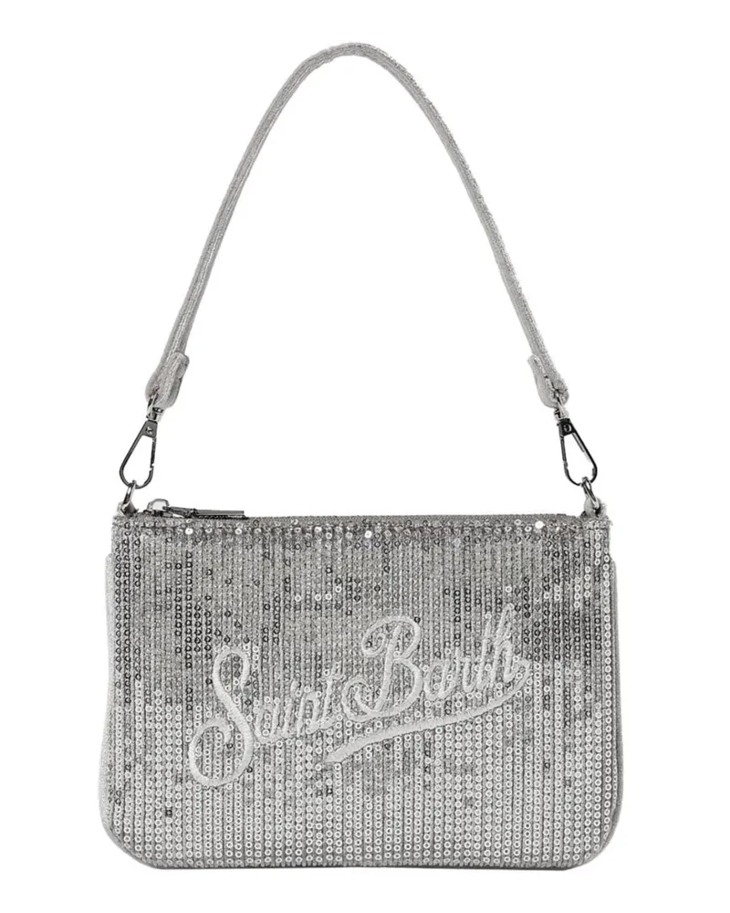 MC2 Saint Barth Parisienne Mini Velvet" Shoulder Bag Metallic