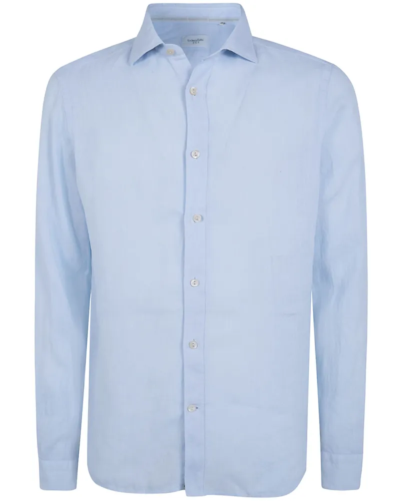 Tintoria Mattei Linen Shirt Blue