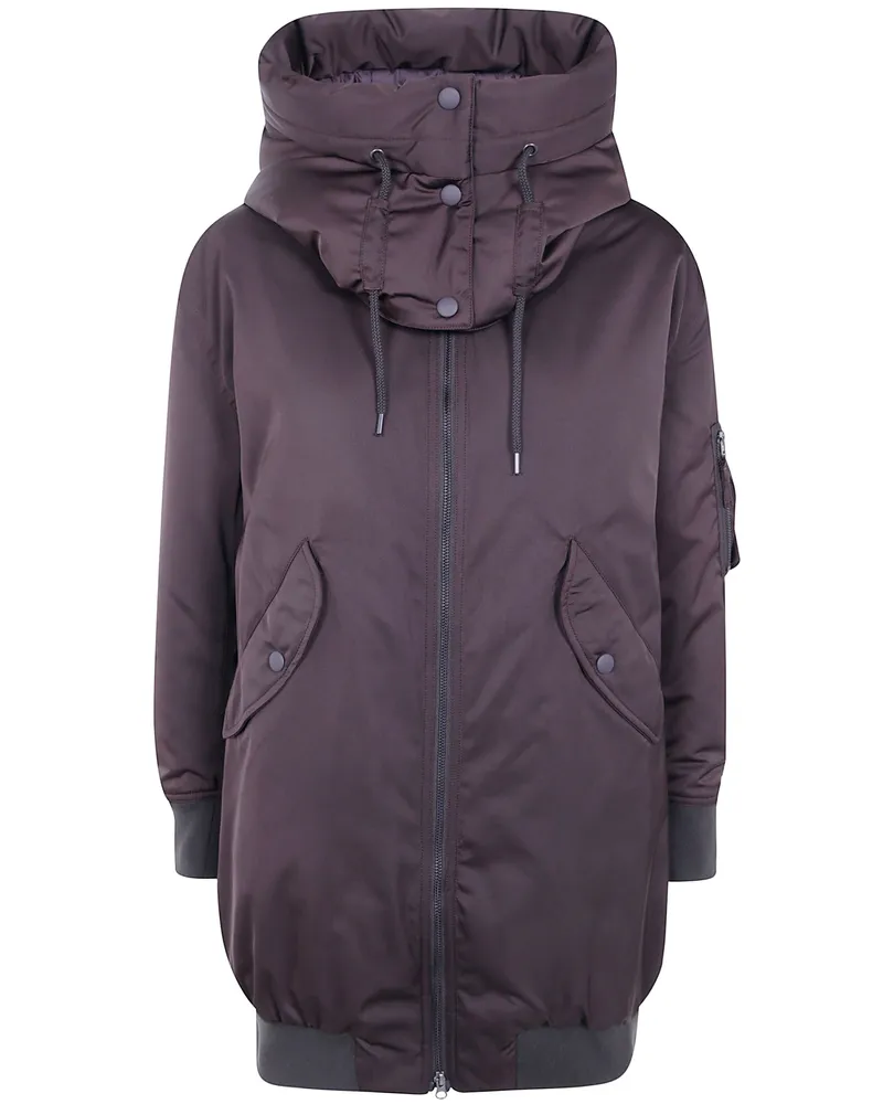 ASPESI Coat Hooded "Come Viene Brown