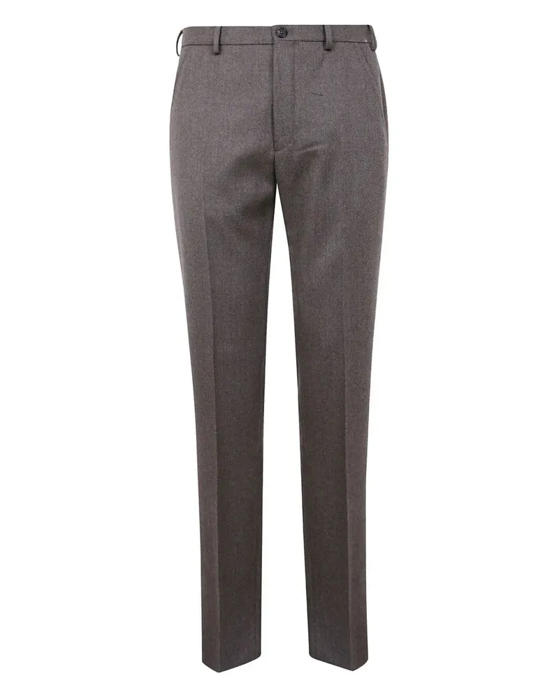 Incotex Chino Straight Fit" Trousers Brown