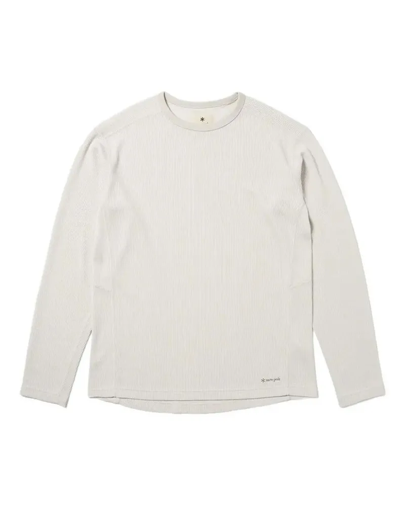 Snow Peak Dry Thermal" Long Sleeves T-Shirt White