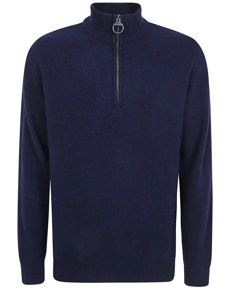 Barbour Half-Zip Sweater "Holden Blue