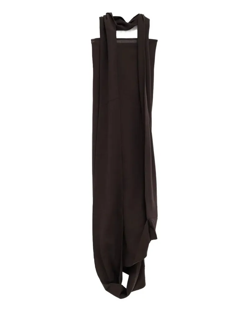 Paloma Wool Alberch" Fitted Long Bandeau Dress Gray