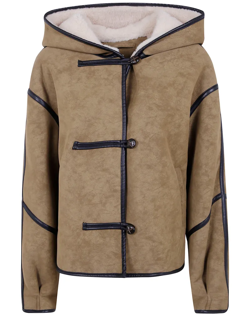 STAND Faux Leather Jacket "Fia Brown