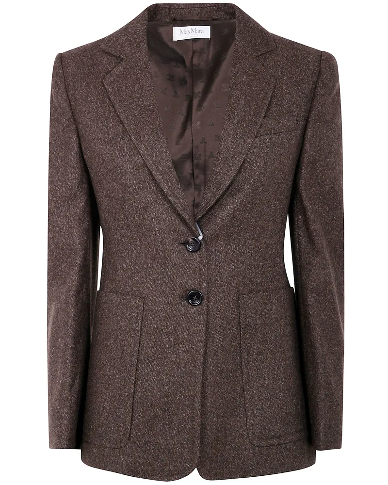 Max Mara Bermuda1234" Tweed Jacket Brown