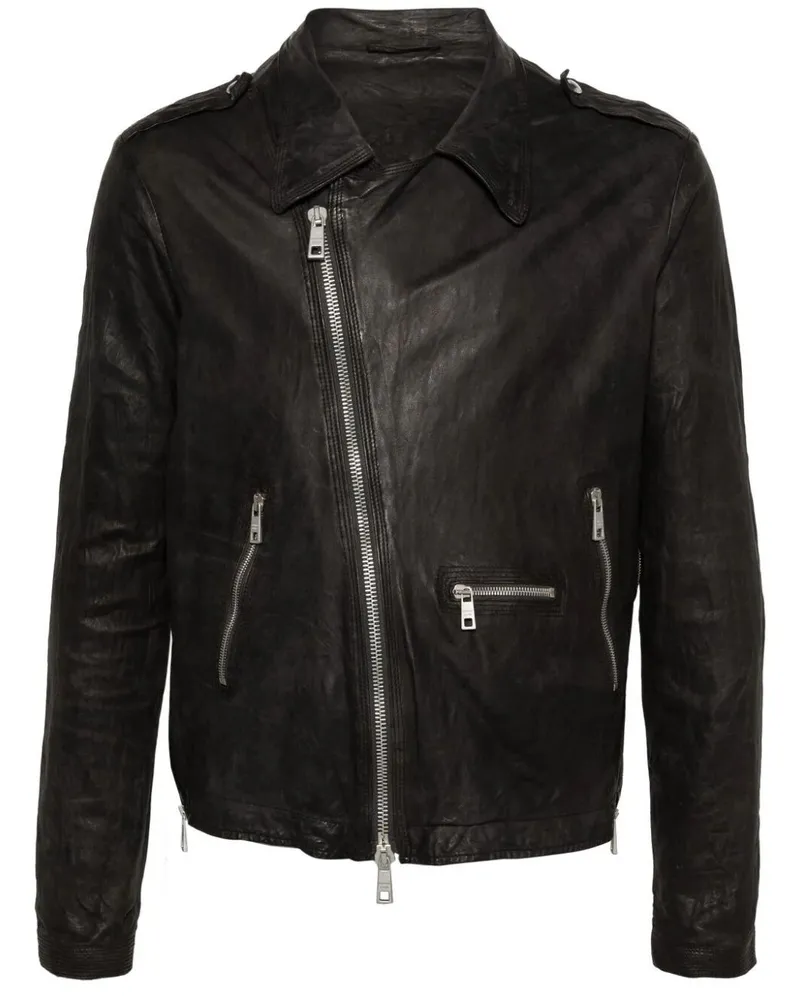 Giorgio Brato Biker Jacket Black