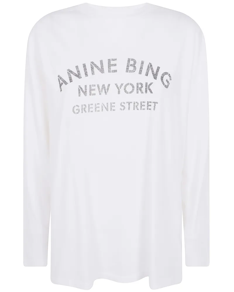 Anine Bing T-Shirt Long Sleeve "Ivan Beige