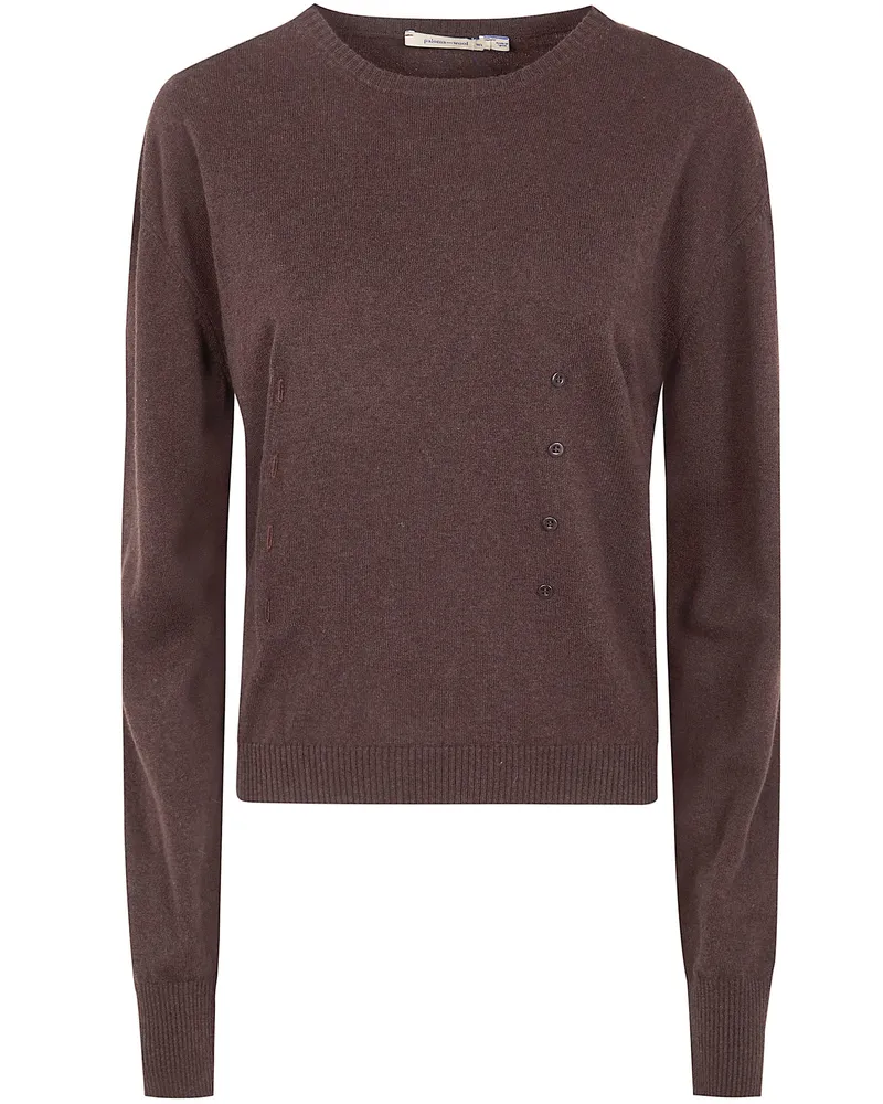 Paloma Wool Clor" Long Sleeves Sweater Brown