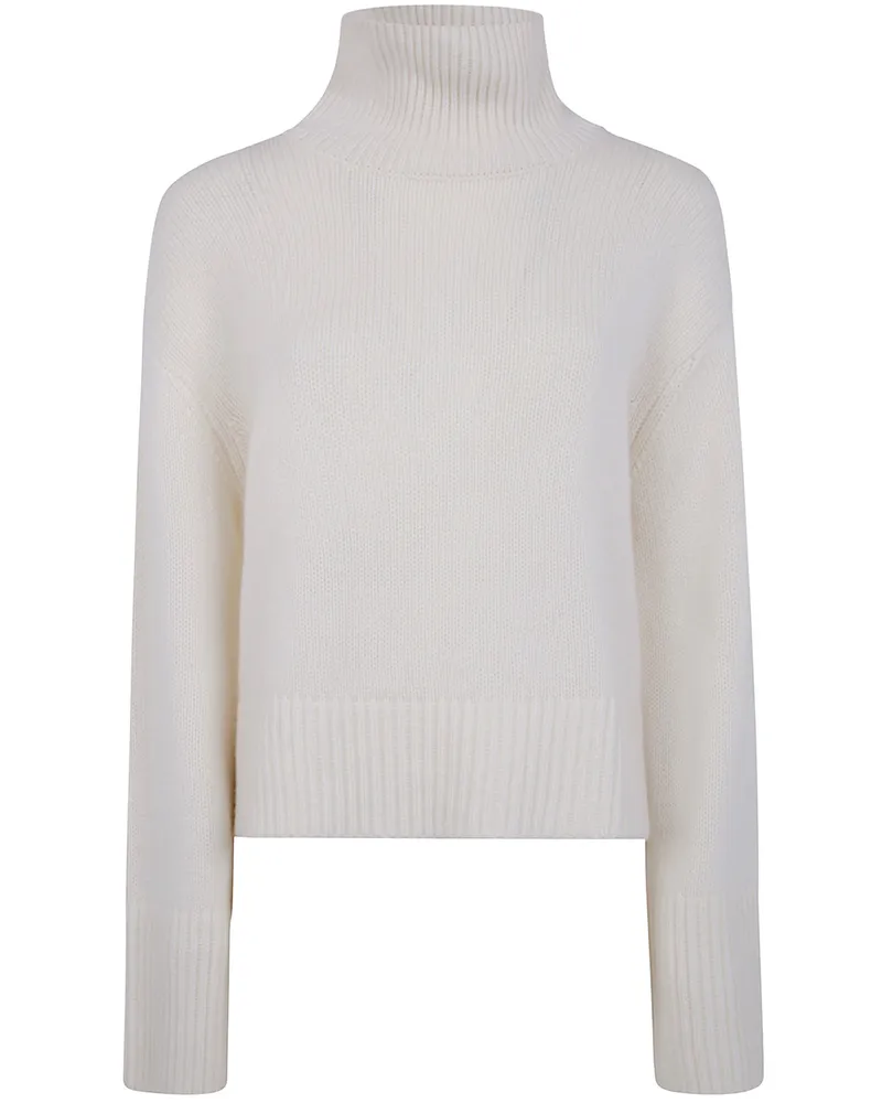 Lisa Yang Fleur Turtleneck Sweater White