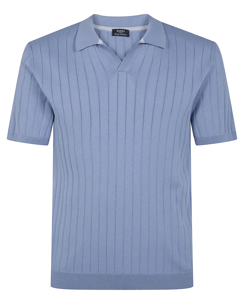 BARBA Cotton Skypper Sweater Blue