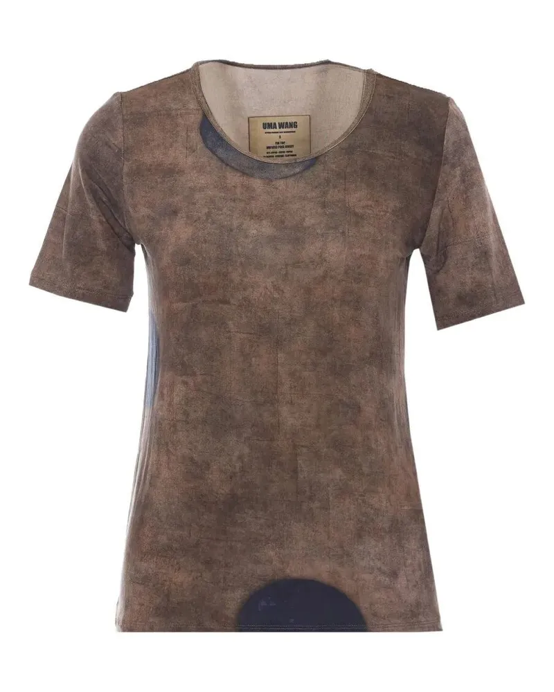 Uma Wang Tir" Top Brown