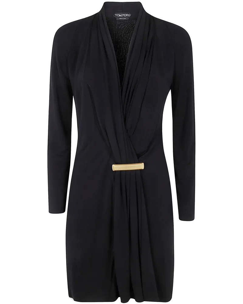 Tom Ford Cut And Sewn Evening Dress Black