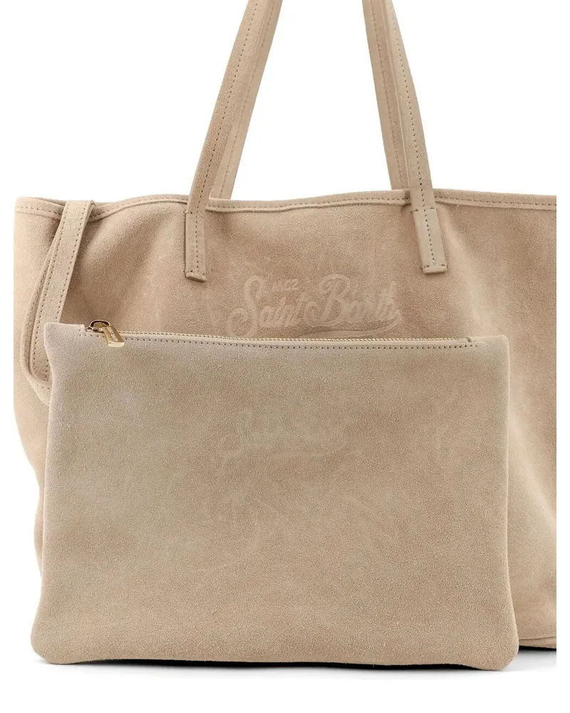 MC2 Saint Barth City Suede Bag Beige