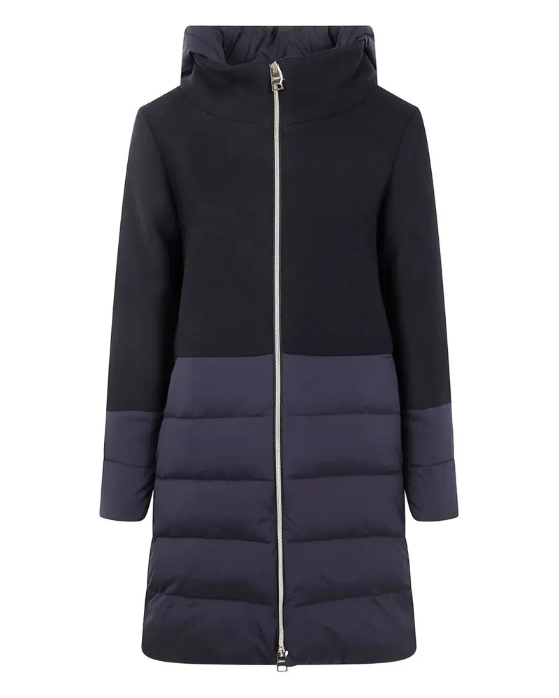 Herno Mix Fabric Medium Jacket Black