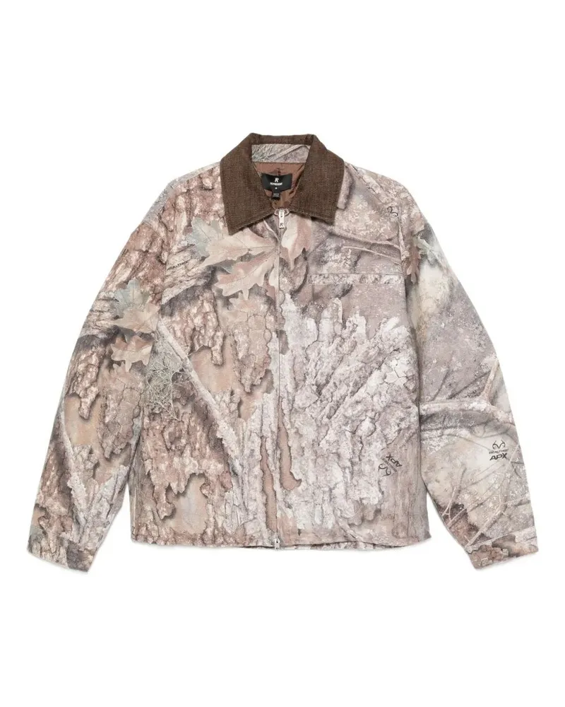 REPRESENT Real Tree Camo" Trucker Jacket Gray