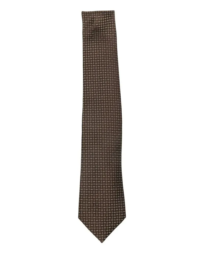 Emporio Armani Rice Tie Brown