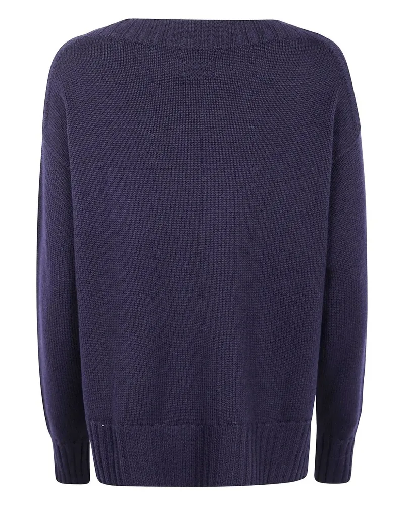 Drumohr  Long Sleeve Crew Neck Aweater Blue