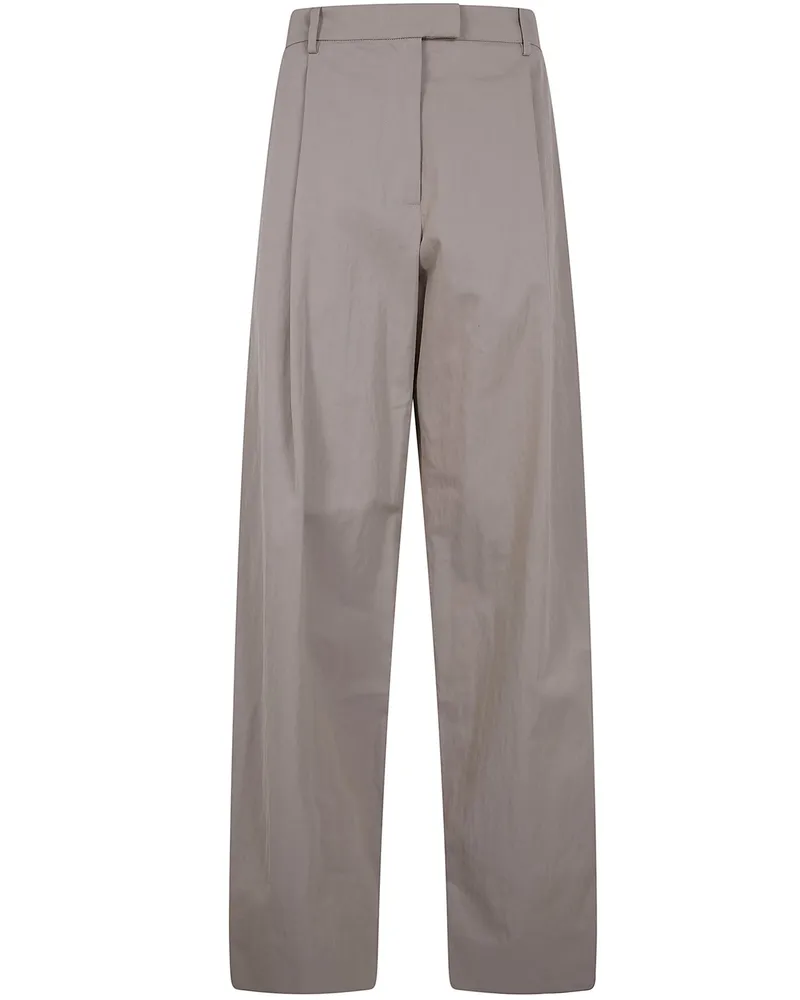 Magda Butrym Wide Leg Trousers Beige