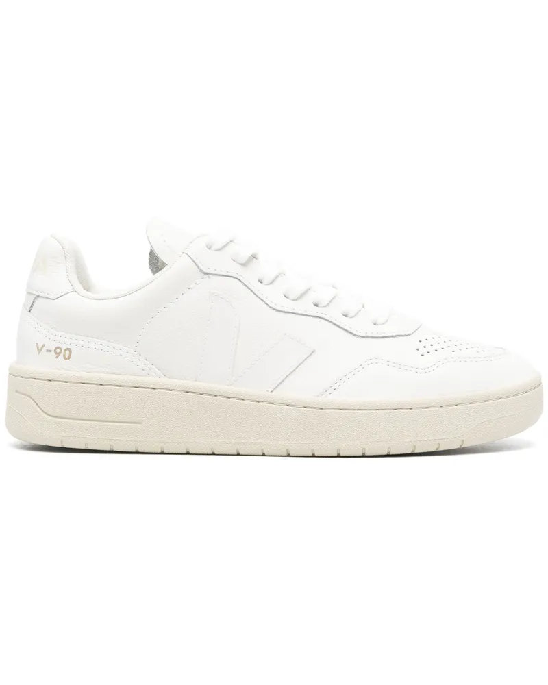 VEJA O. T. V-90 Leather Sneakers By Veja White
