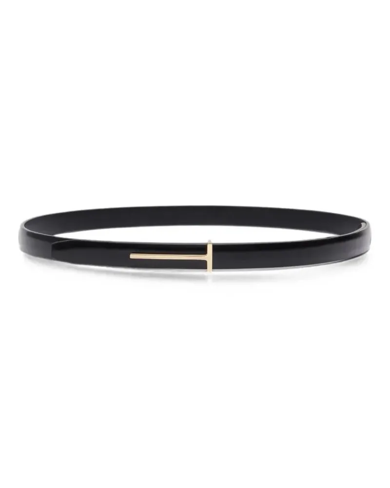 Tom Ford Belt Leather "Spazzolato Black