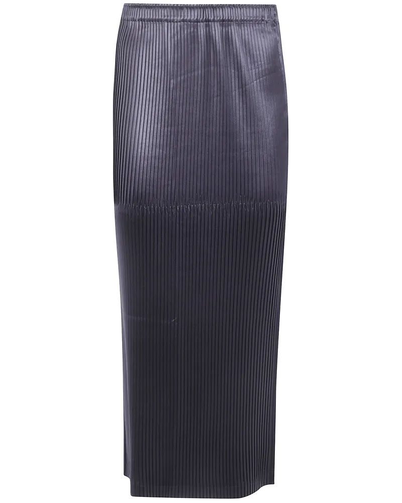 Issey Miyake Pleated Skirt "Glossed Panels Pleats Black