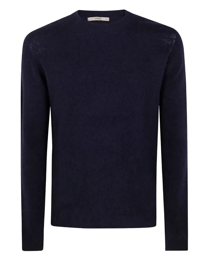 Nuur Long Sleeves Swg Round Neck Sweater Blue