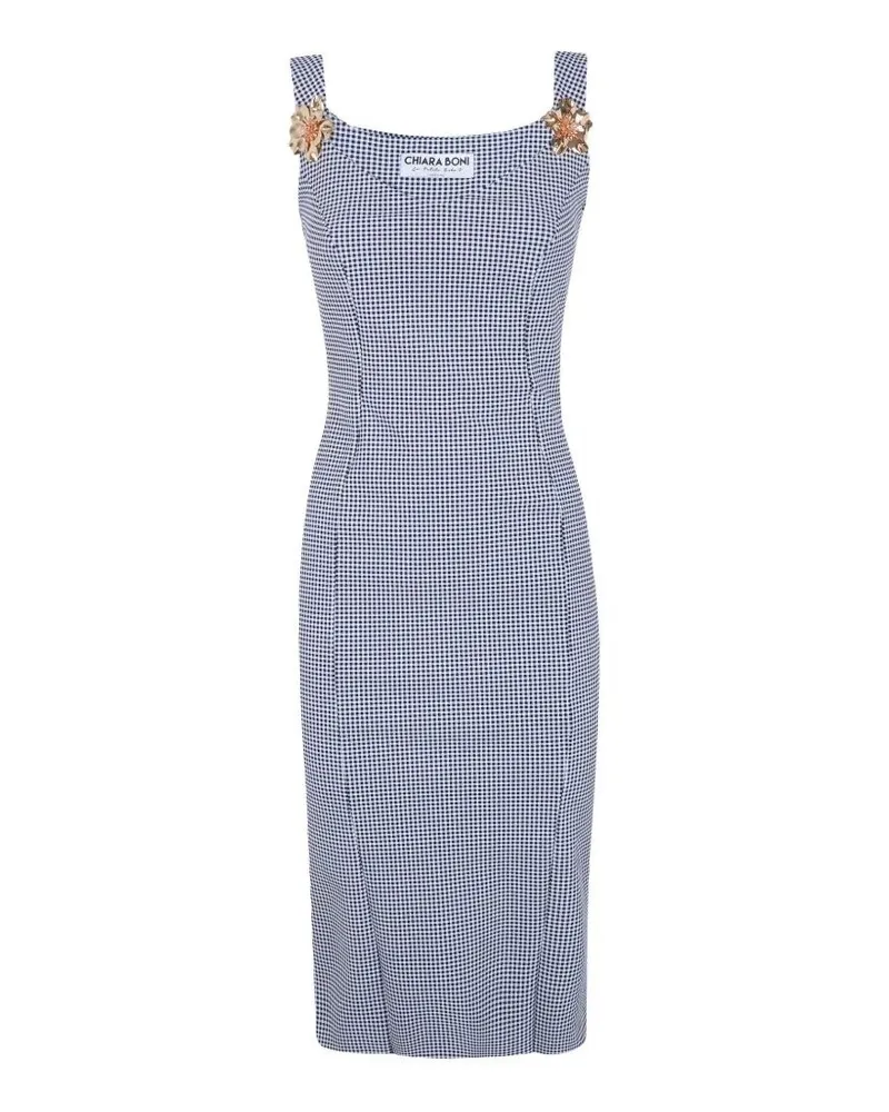 Chiara Boni Nedda Print Slim Jersey Dress Black