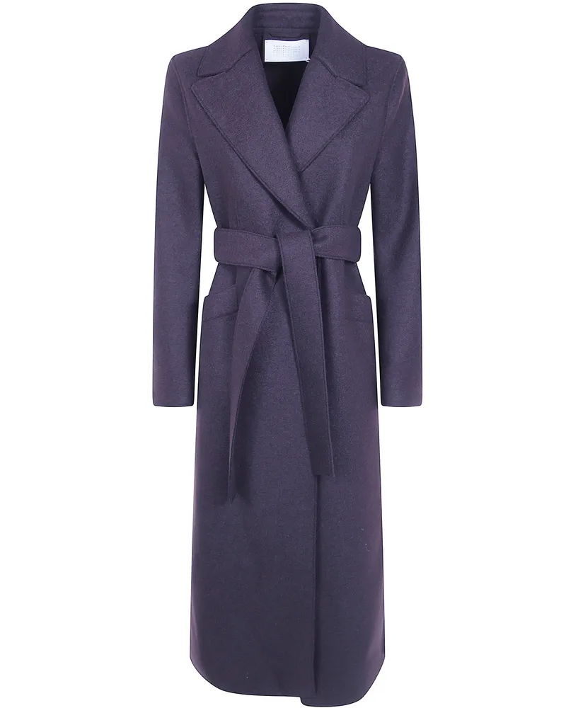 Harris Wharf London Coat Long Maxi "Aa1192mlk 535 Bordeaux Red