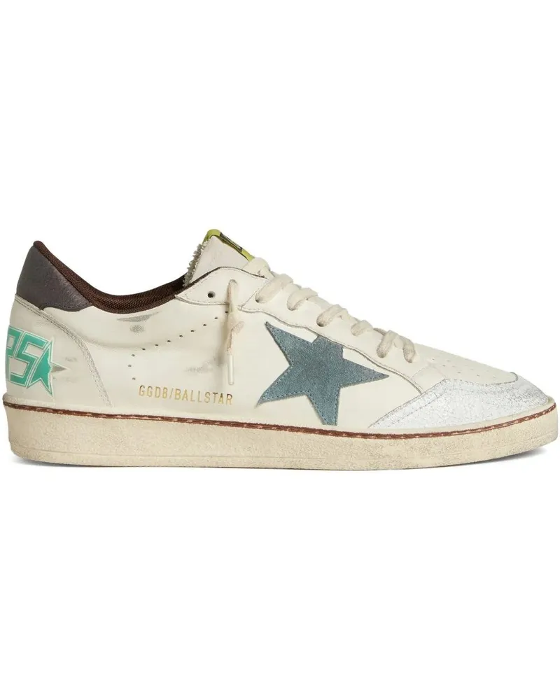 Golden Goose Trainers In Leather "Ballstar White