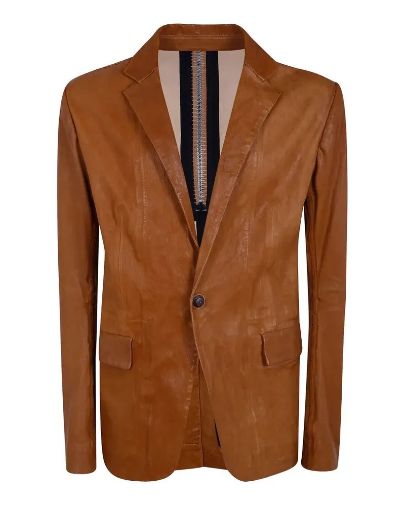 Isaac Sellam Pionnier' Nappa Stretch Classic Blazer Brown