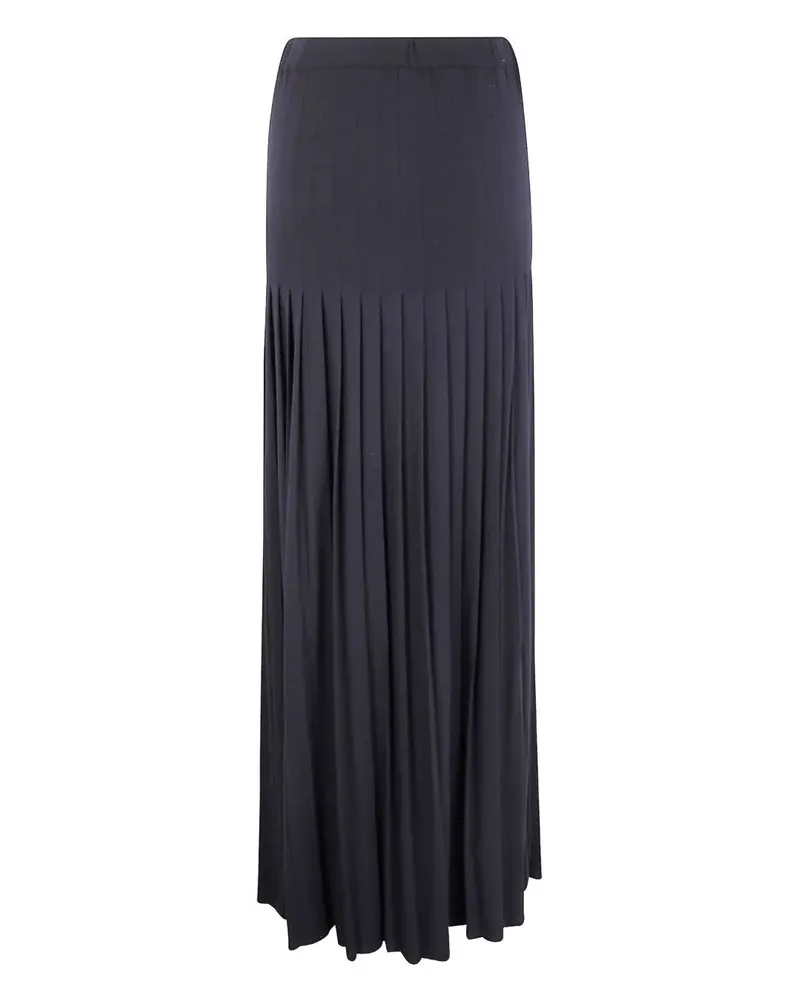 Gentryportofino Long Woven Skirt Black