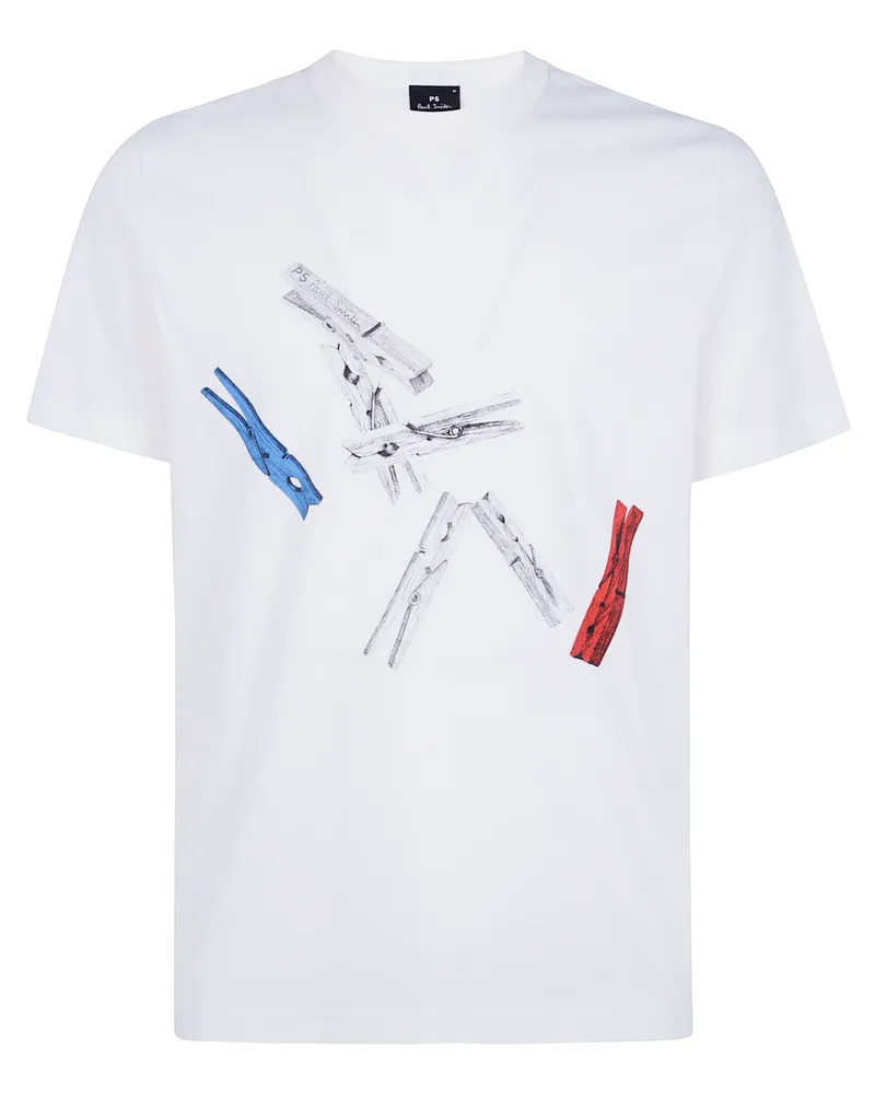 Paul Smith T-Shirt Regular Fit "Pegs White