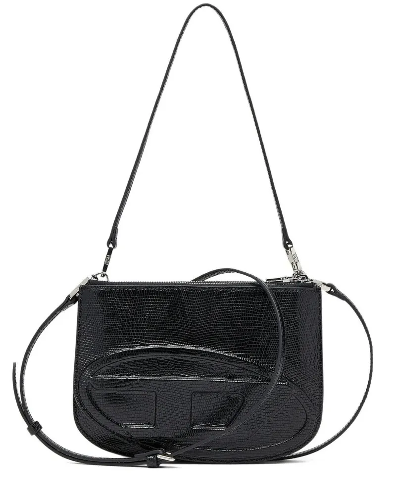 Diesel 1Dr Twin Shoulder Bag Black