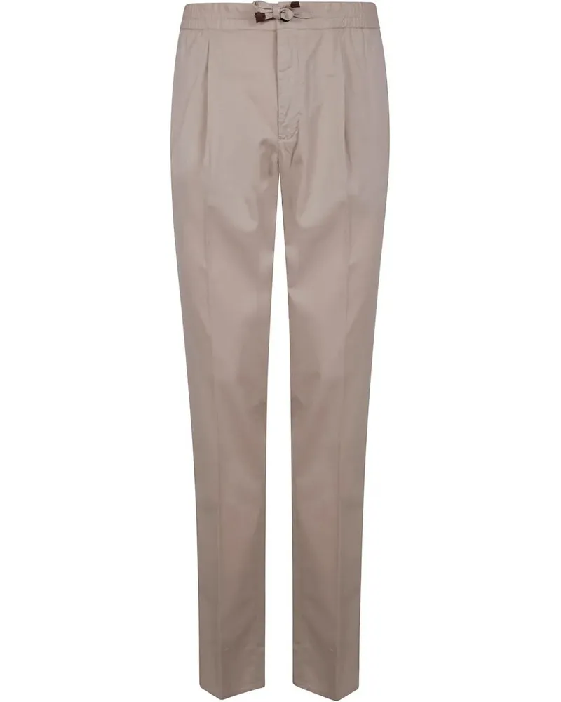 Incotex Tapered Fit Trousers Beige