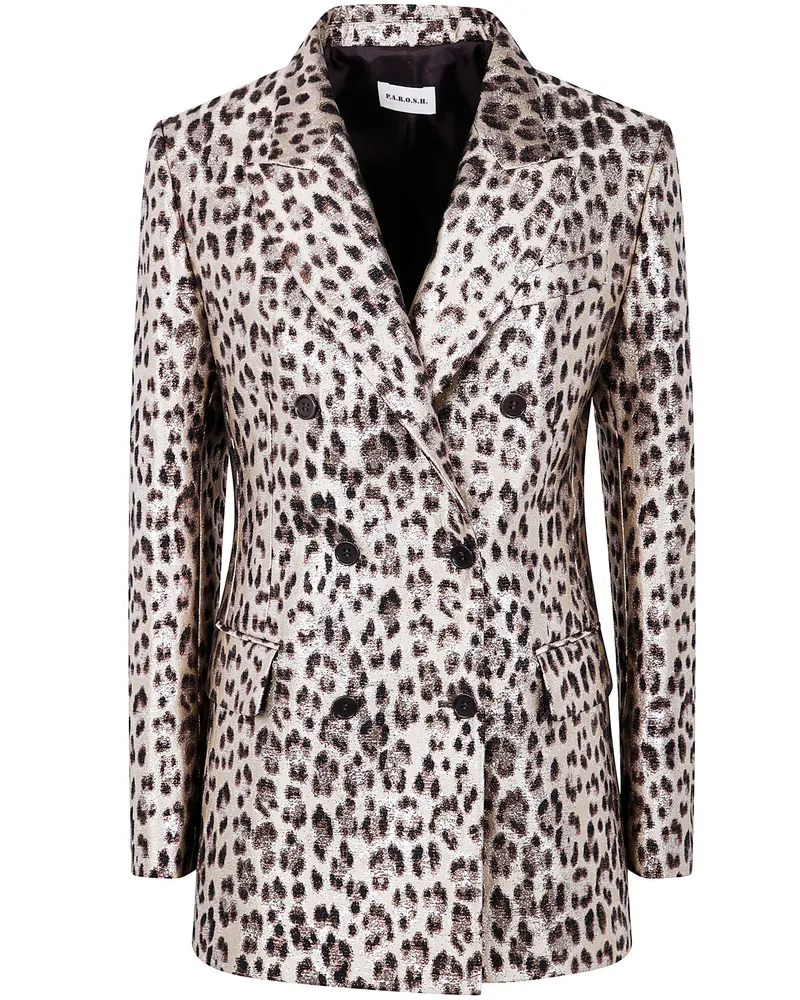 P.A.R.O.S.H. P. A.R. O H. Jacquard Lurex Jacket Metallic