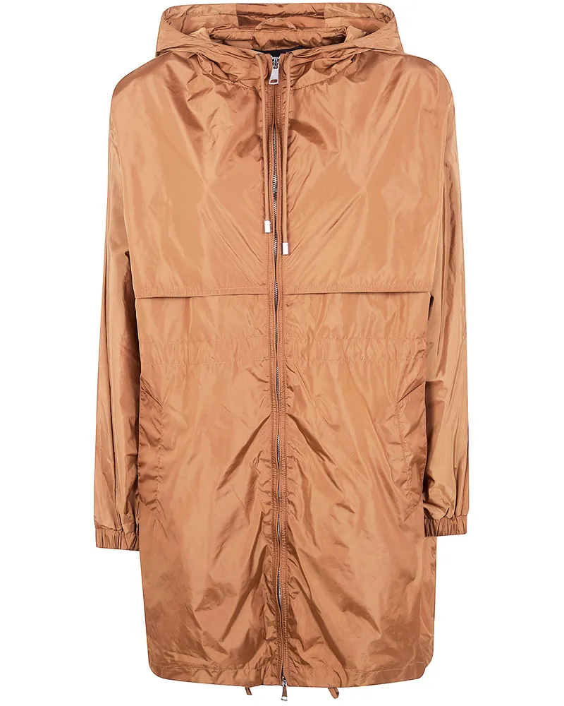 Semicouture Nylon Parka Brown