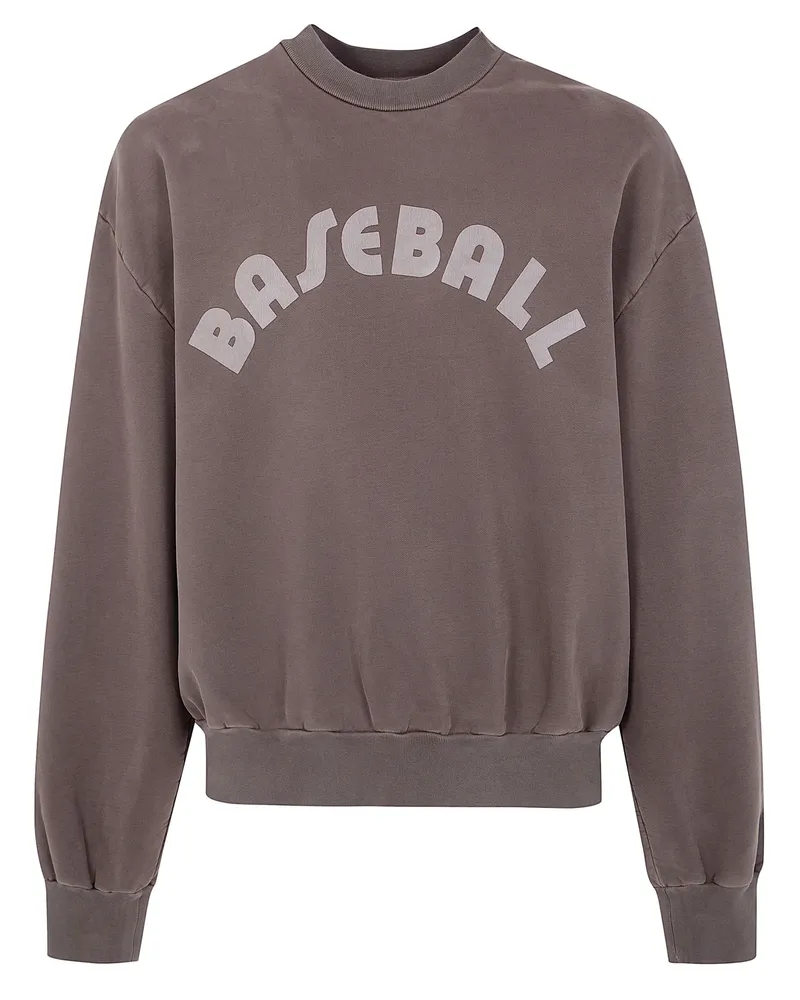 Fear of God Baseball' Classic Fit Half Raglan Sweatshirt Brown