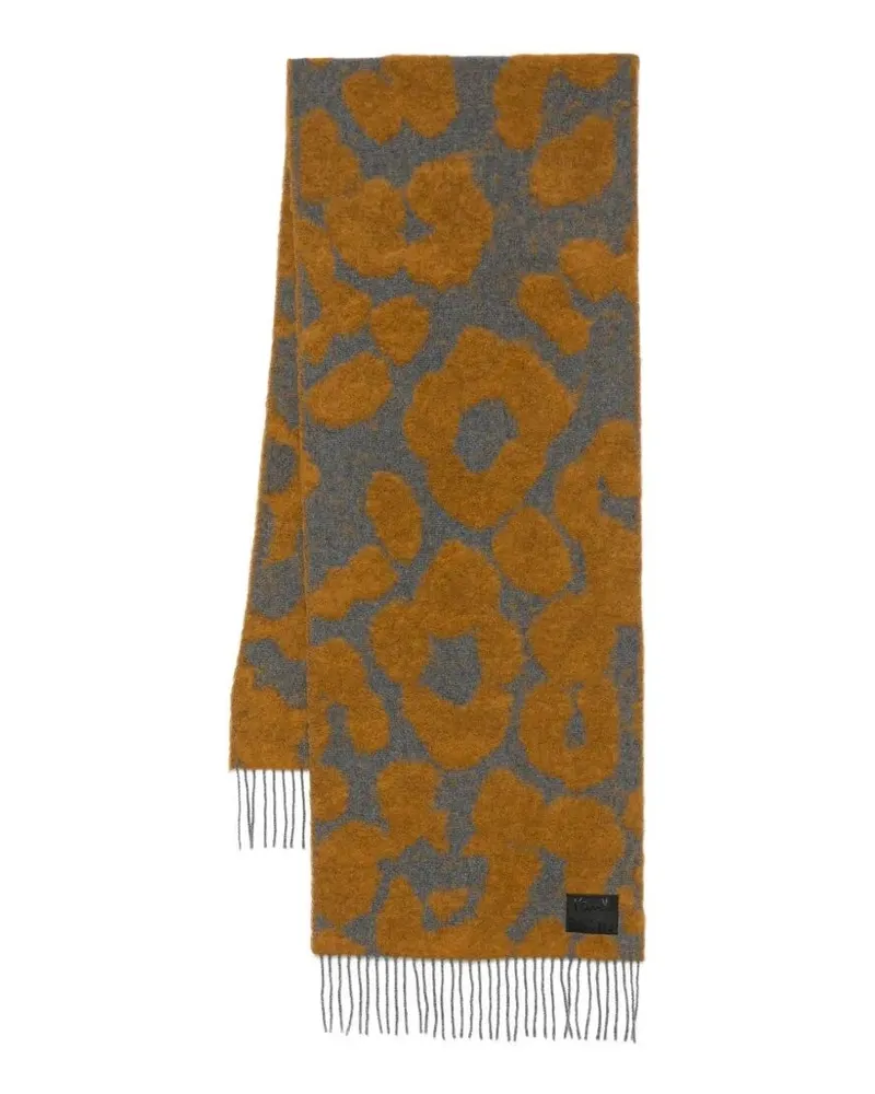Paul Smith Scarf Leopard Pattern "Mya Red