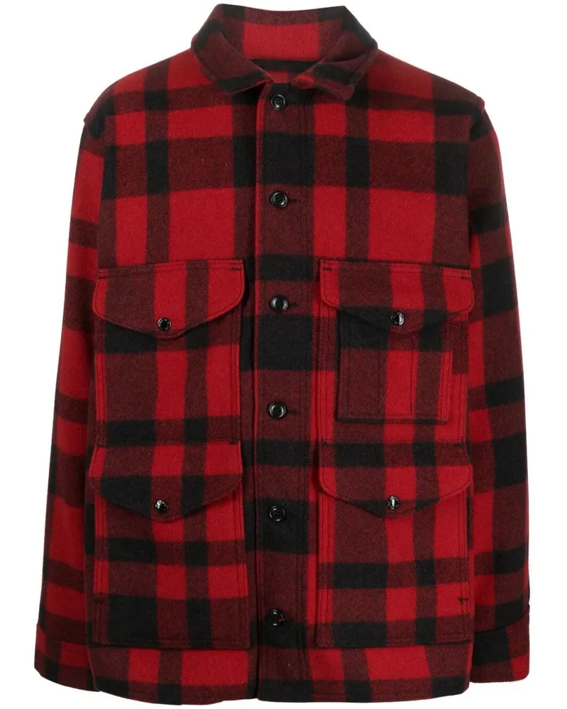 Filson Mackinaw Cruiser 26Oz Wool" Jacket Red