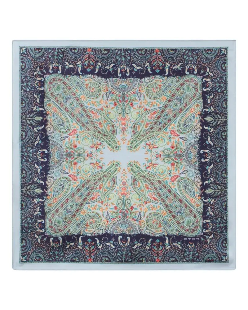 Etro Scarf Silk "Maua0004ak1bax0880 Blue