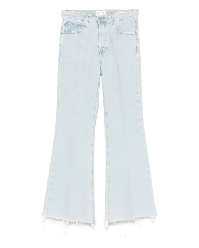 Frame Denim The Lax' High Rise Wide Leg Flare Jeans Blue