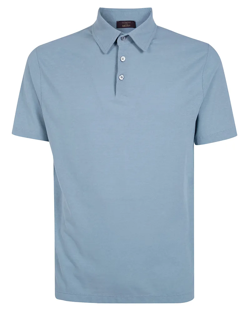 Zanone Short Sleeves Polo Shirt Blue