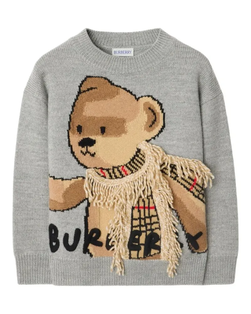 Burberry Teddy Scarf Swt Gray