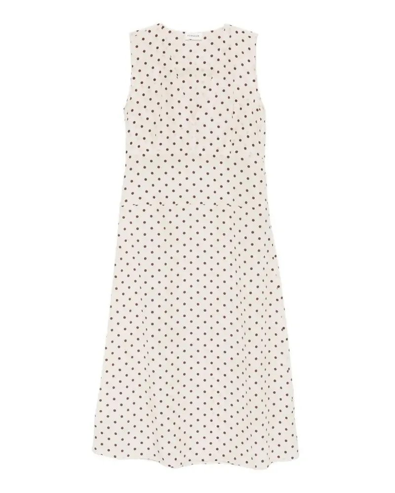 P.A.R.O.S.H. P. A.R. O.S. H. "Sbillo" Midi Dress Beige